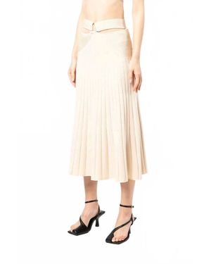 Jonathan Simkhai Arabella Rib Skirt - Natural
