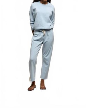 PERFECTWHITETEE Jamaica Beach Fleece Capri Pants - Blue