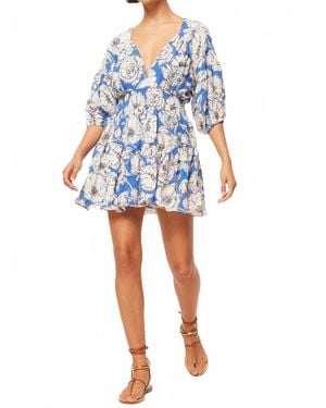 MISA Los Angles Eight Mini Dress - Blue