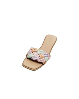 Ccocci Living The Good Life Raffia Sandal - White