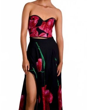 Charo Ruiz Bustier Maris Top - Red