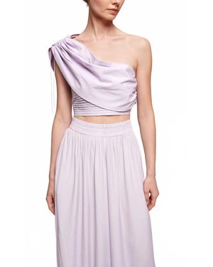 SWF Roman One-Shoulder Top - Purple