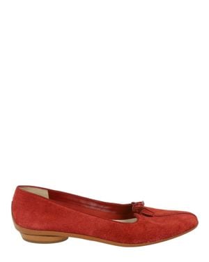 Ferragamo Cherie Archive Limited Edition 1950's Ballet Flats - Red