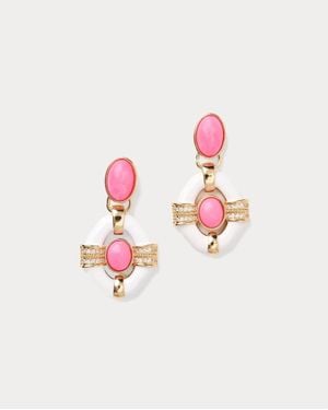 Lilly Pulitzer Fleur De Lilly Doorknocker Earrings - Pink