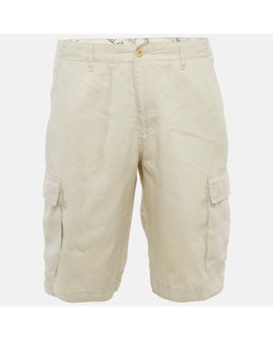 BOSS Linen Shorts - Natural