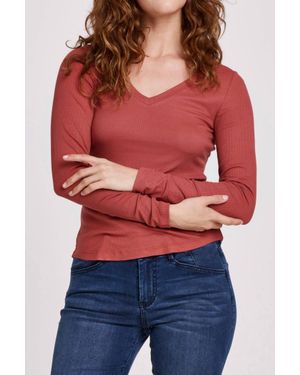 Another Love Sophie Rib Tee - Red
