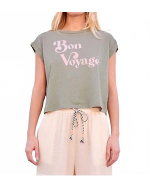 Sundry Bon Voyage Muscle Tank Top - Gray