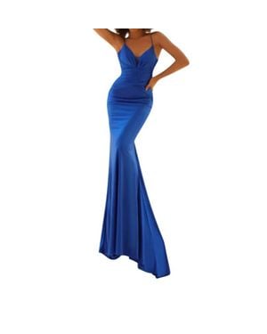 Clarisse Classic Sweetheart Mermaid Gown - Blue