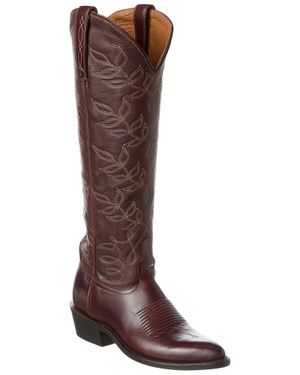 Lucchese Willow Leather Western Boot - Brown