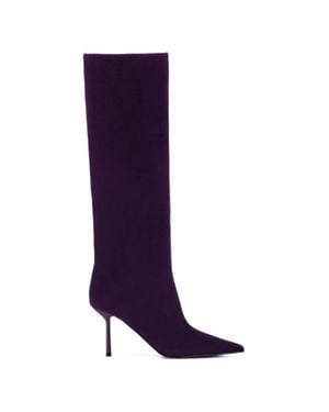 Le Silla Mid-Calf Stiletto Boots - Purple