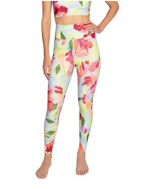 Nicole Miller High Rise Leggings - Red