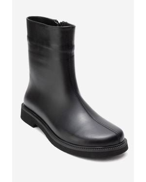 Forever & Always Shoes Lucano Leather Ankle Boot - Black