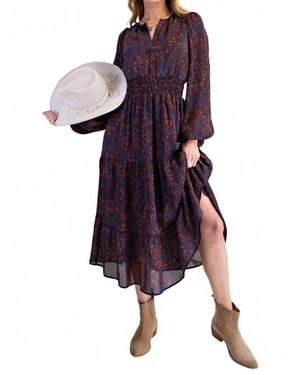 Easel Moon River Dress - Red