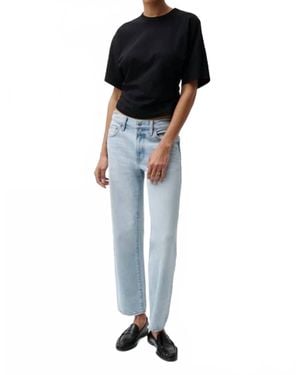 Pistola Lexi Bowed Straight Leg Jeans - Blue