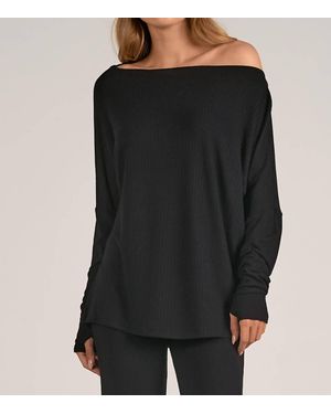 Elan Off Shoulder Top - Black