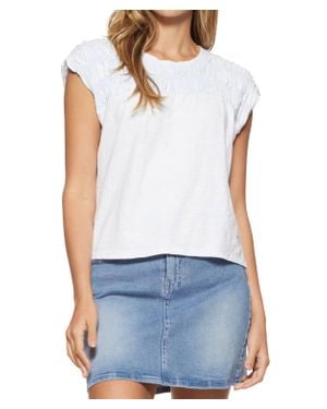 Flag & Anthem Haynes Smocked Yoke Top - Blue