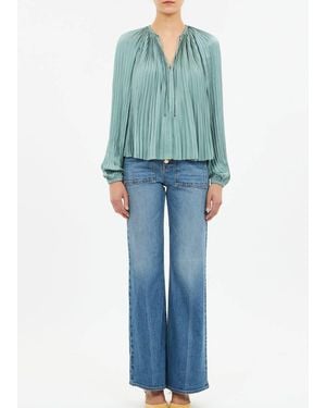 Ulla Johnson Electra Long Sleeve Blouse - Blue