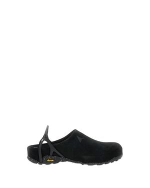 ROA Fedaia Suede Clogs - Black
