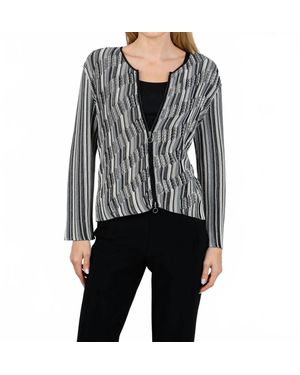 Aldo Martin's Angela Zip-Up Cardigan - Black
