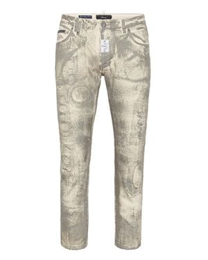 Philipp Plein Denim Skinny Pants - Natural