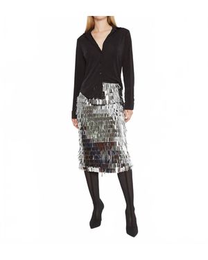 Ripley Rader Tinsel Midi Skirt - Black