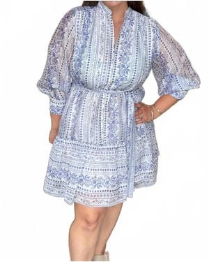 J joy Garden Dress - Blue