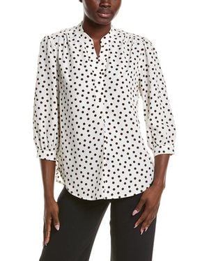 Anne Klein Printed Blouse - White