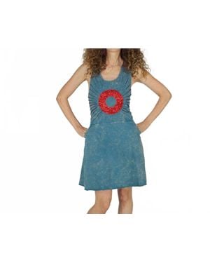 Jayli Amni Blues Mini Dress