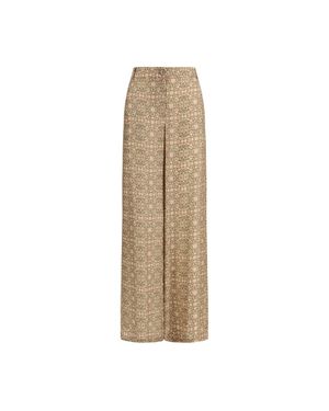 Kristina Ti Viscose Casual Pants - Natural