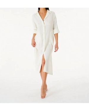 Rip Curl Norah Shirt Dress - White