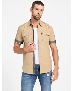Guess Edward Woven Shirt - Blue