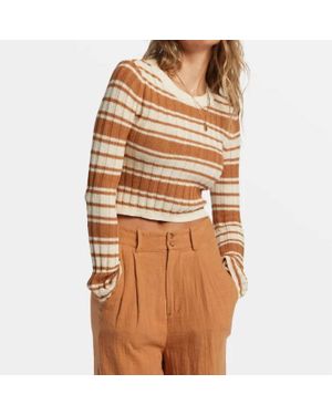 Billabong Clare Crewneck Sweater - Brown
