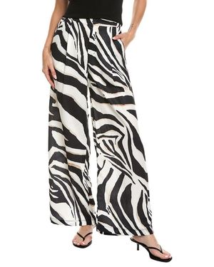 Estellina Printed Pant - White