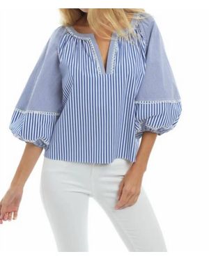 Patty Kim Como Blouse - Blue