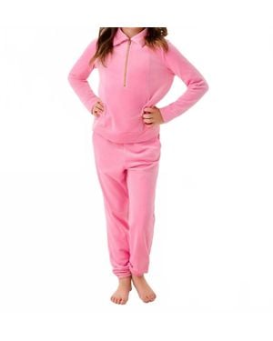 Lilly Pulitzer Mini Eleni Velour Pullover - Pink