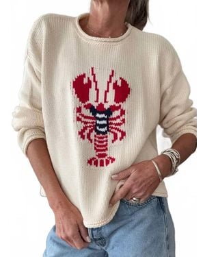 PINK PINEAPPLE Chloe Rollneck Lobster Sweater - Pink