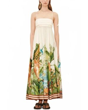 ALÉMAIS Toucan Tango Midi Dress - Multicolor