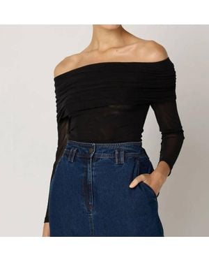 Cleobella Penelope Mesh Top - Black