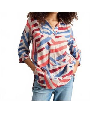 White Stuff Bianca Linen Tunic - Red