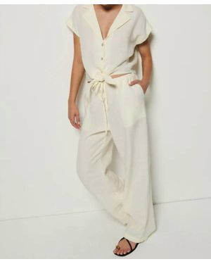 Nation Ltd Lucia Tie Waist Pants - Natural
