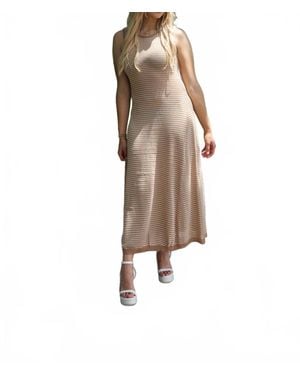 By Together Cali Stripe Maxi Dress - Natural