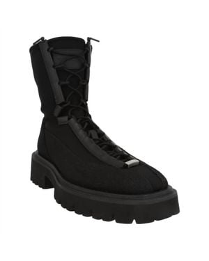 Ferragamo Atlante Lace-Up Ankle Boots - Black