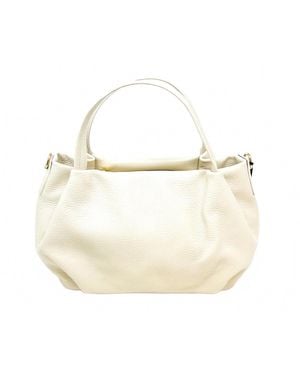 German Fuentes Leather Bag - White