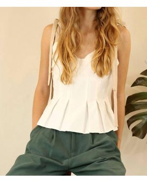 Mulla Bow Tie Strap Two-Tone Tank - Green