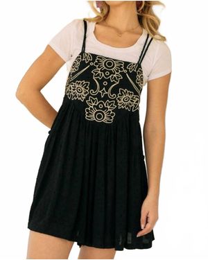 Sixty One Elaina Spaghetti Straps Romper - Black