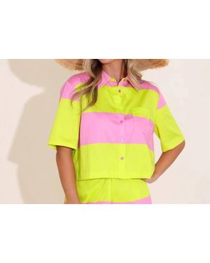 Alden Adair Cabana Stripe Top - Yellow