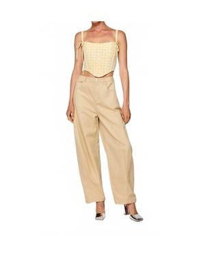 Line & Dot Junie Corset Top - Natural