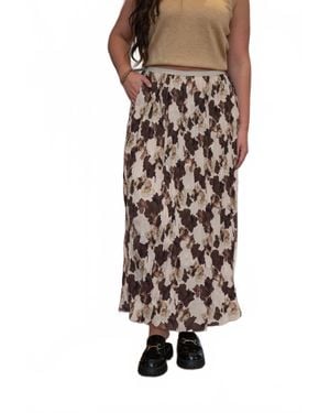 GRADE & GATHER Marje Midi Skirt - Natural
