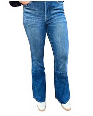 Mica Hudson High Rise Flare Jeans - Blue