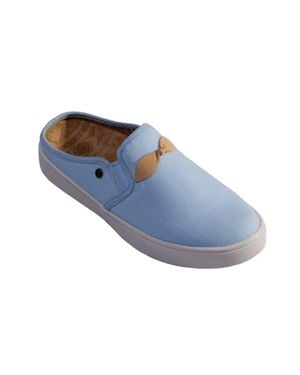 Spenco Andrey Sp1058Cbl Sandals Round Toe Slip-On Slide Hawk1833 - Blue